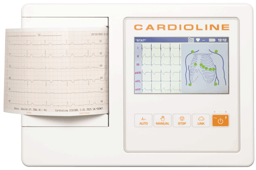 Cardioline 12-Kanal EKG 100L Touchscreen inkl. Interpretation inkl. EASY-PC-APP