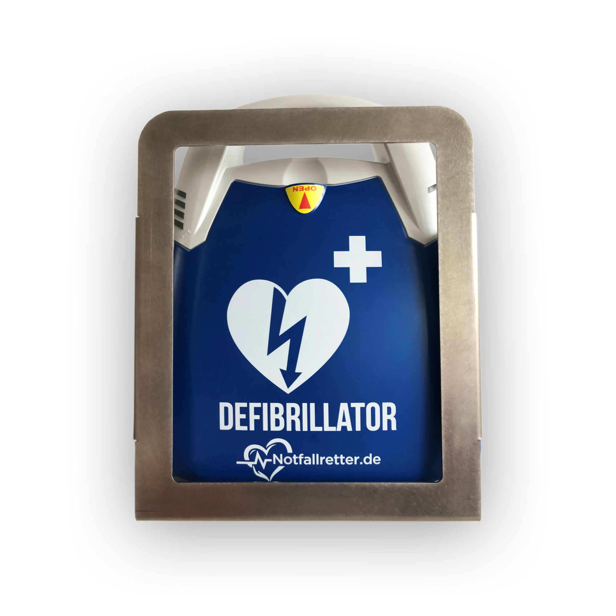 Design-Metallwandhalter® für Defibrillator Notfallretter AED 