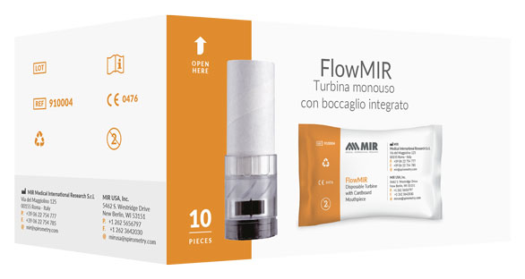 Minispir® New - computerbasiertes Spirometer für eine vollständige Analyse der Atemwege
